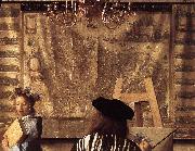 VERMEER VAN DELFT, Jan The Art of Painting (detail) est Germany oil painting reproduction